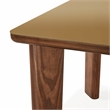 Oani Walnut and Glass Long Dining Table