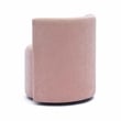 Alyssa Pink Upcycled Velvet Rolling Desk Chair