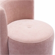 Alyssa Pink Upcycled Velvet Rolling Desk Chair