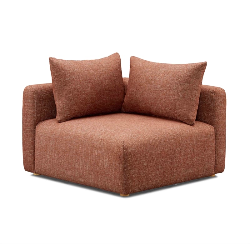 Hangover Sedona Red Textured Fabric Modular Corner Chair