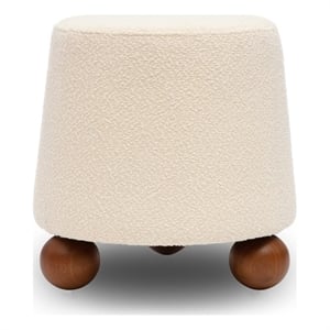 Jaine Cream Boucle Stool