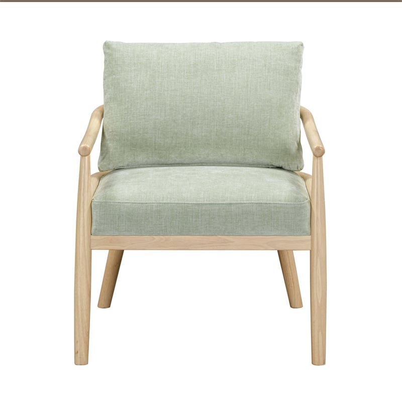 Dixie Mint Green Chenille Velvet Accent Chair