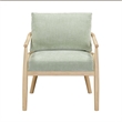 Dixie Mint Green Chenille Velvet Accent Chair