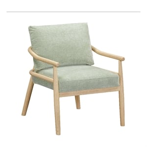 Dixie Mint Green Chenille Velvet Accent Chair