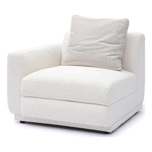 Perry Cream Chenille Modular LAF Corner Chair