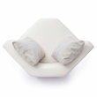 Perry Cream Chenille Modular Wedge Corner Chair