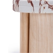 Sheila Wood and Breccia Capraia Textured Concrete Side Table
