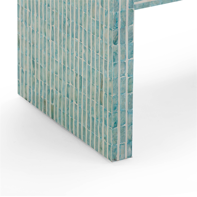 Derry Blue Capiz Shell Nightstand