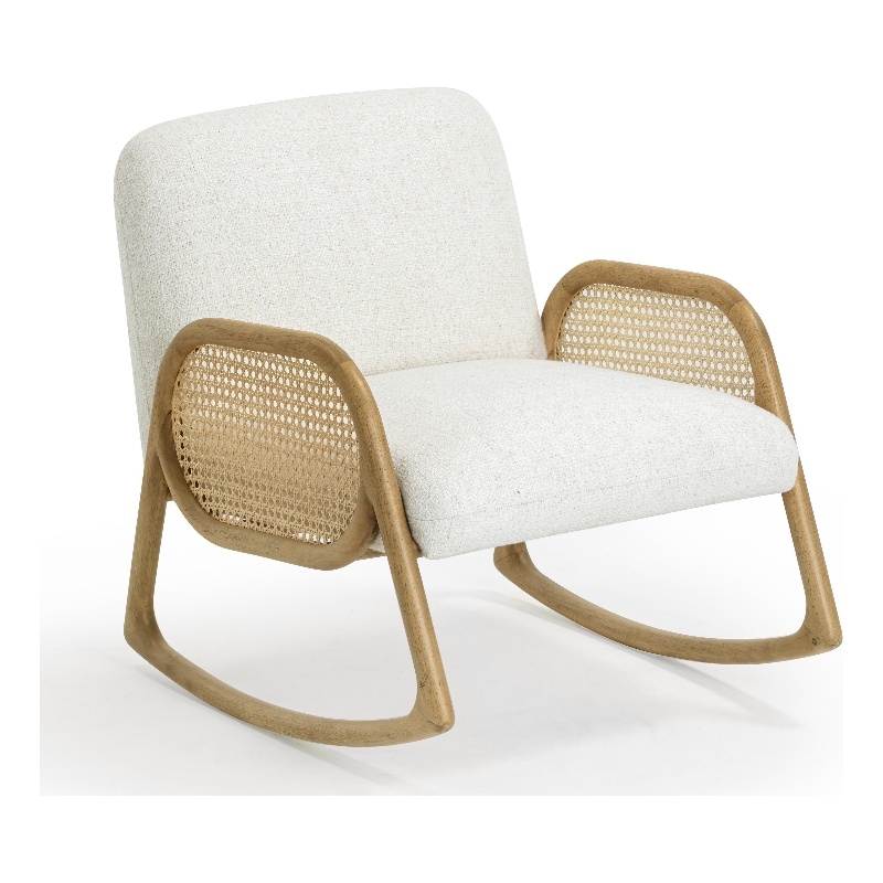 Bonney Cream Performance Fabric Rocking Chair