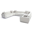 Perry Cream Chenille Modular Large U-Sectional