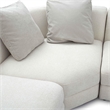 Perry Cream Chenille Modular Large U-Sectional