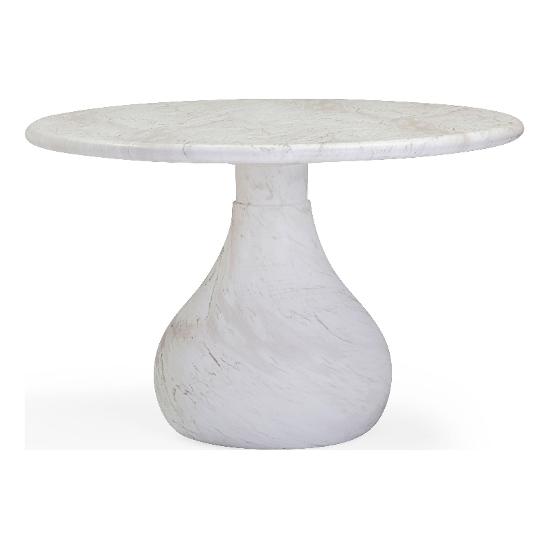 Smooch White Marble Print Indoor / Outdoor 47