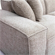Mindy Taupe Chenille Basketweave Modular Sectional