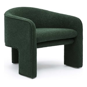 Marla Forest Green Boucle Accent Chair