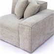 Mindy Taupe Chenille Basketweave RAF Corner Chair