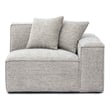 Mindy Taupe Chenille Basketweave RAF Corner Chair