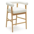 Spara White Vegan Leather Counter Stool