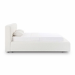 Meena Cream Upcycled Linen Storage Queen Bed