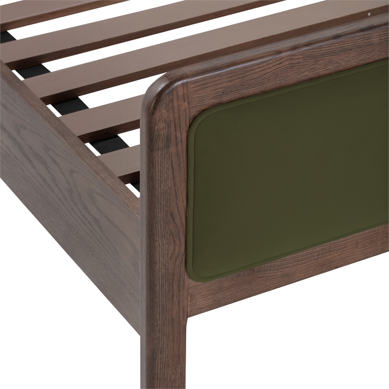 Hella Forest Green Velvet King Bed