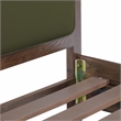 Hella Forest Green Velvet Queen Bed