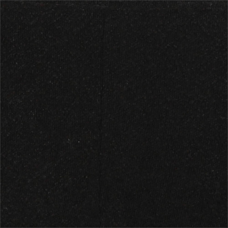 Broohah Black Boucle Ottoman