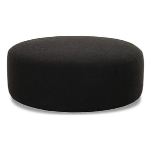 Broohah Black Boucle Ottoman