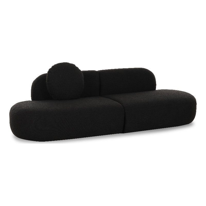 Broohah Black Boucle Sofa