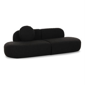 Broohah Black Boucle Sofa