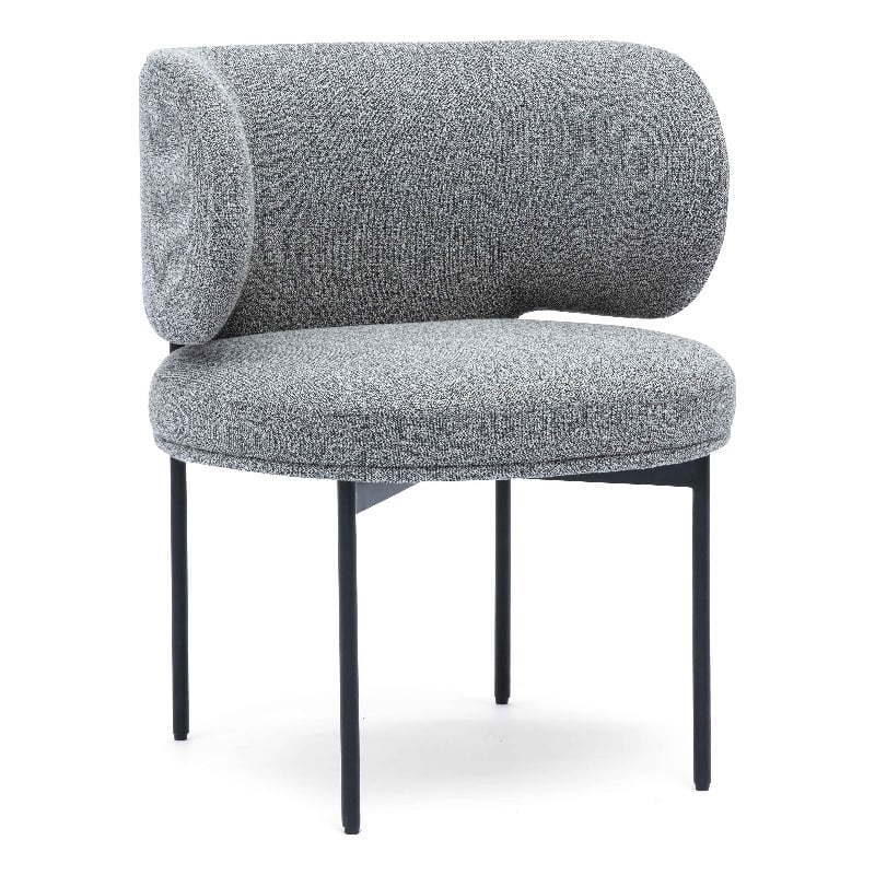 Maureen Speckled Grey Performance Boucle Dining Chair