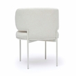 Maureen Cream Performance Upcycled Linen Dining Chair