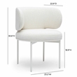 Maureen Cream Performance Upcycled Linen Dining Chair