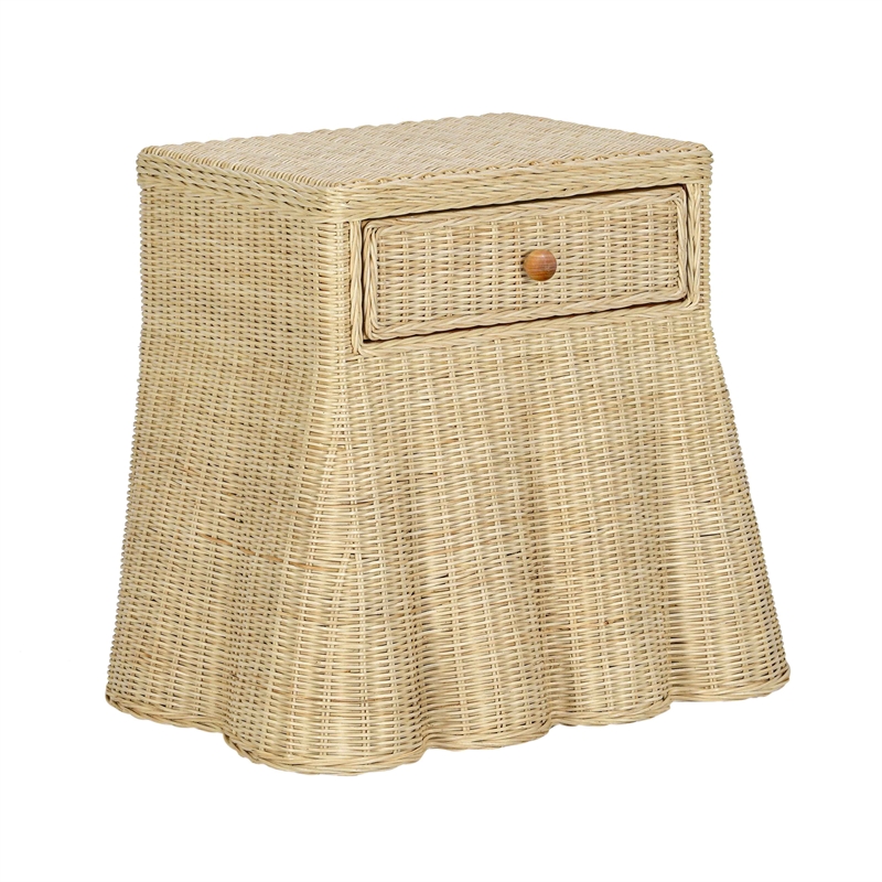 Pentra Natural Rattan Nightstand