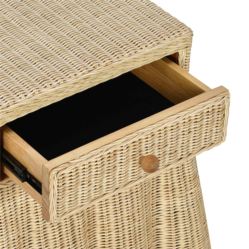 Pentra Natural Rattan Nightstand