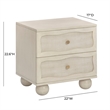Grappa Whitewashed Nightstand