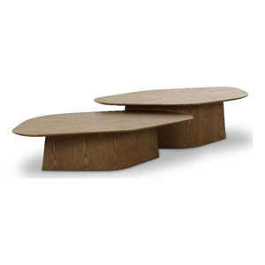 Roche Brown Ash Nesting Coffee Table Set