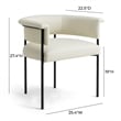 Taylor Cream Performance Vegan Leather Dining Chair