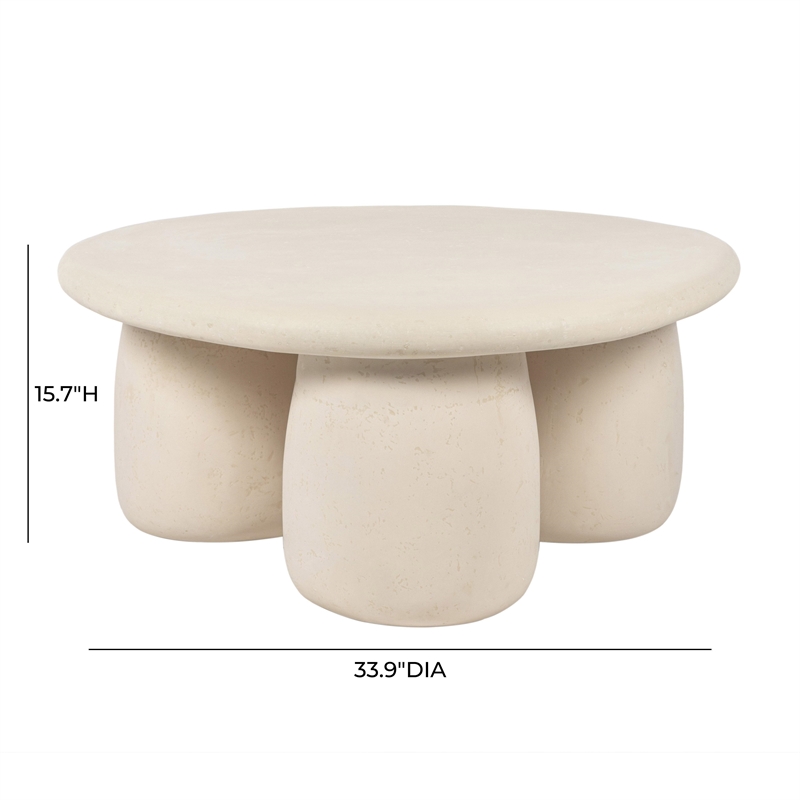 Rahul Cream Round Coffee Table