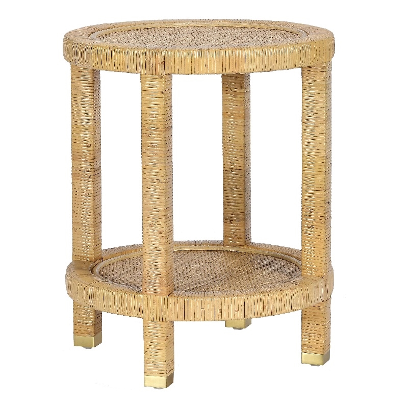 Amara Natural Rattan Side Table