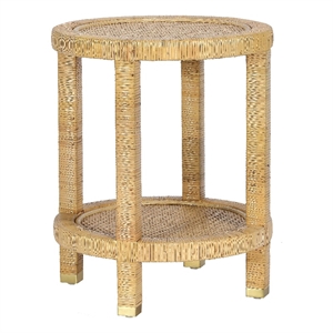 Amara Natural Rattan Side Table