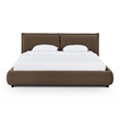 Mel Brown Faux Mohair Upholstered King Bed