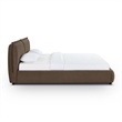 Mel Brown Faux Mohair Upholstered King Bed