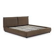 Mel Brown Faux Mohair Upholstered King Bed