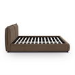 Mel Brown Faux Mohair Upholstered King Bed