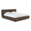 Mel Brown Faux Mohair Upholstered King Bed