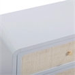Patty Pastel Blue Rattan 6 Drawer Wooden Dresser