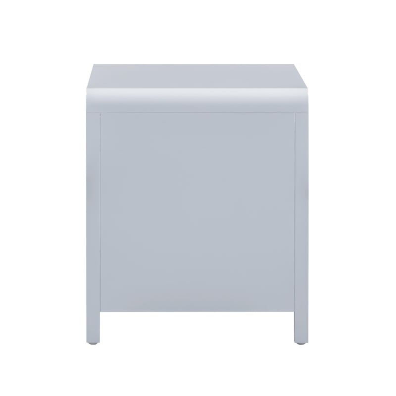 Patty Pastel Blue Rattan 2 Drawer Nightstand
