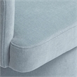 Kristen Faded Blue Upcycled Chenille Rolling Desk Chair