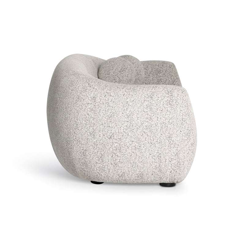 Judy Black and White Woven Fabric Sofa