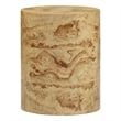 Fig Natural Burl Drum Side Table