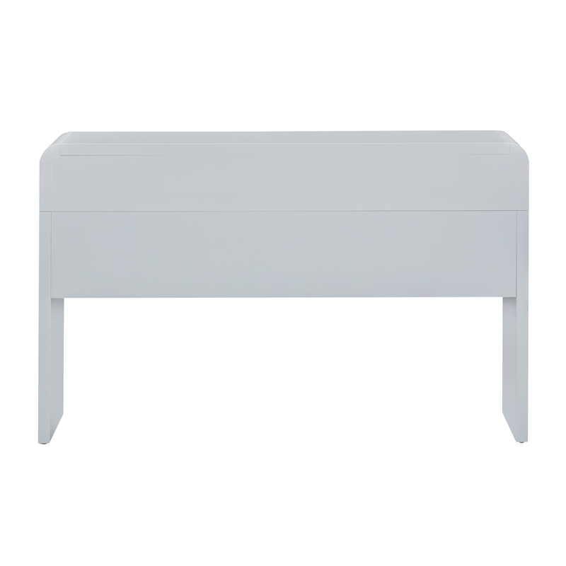 Patty Pastel Blue Rattan Console Desk